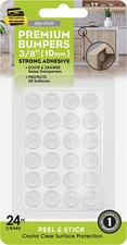 Premium Cabinet Door Bumpers 3/8” round Clear Adhesive Pads, Cabinet Stoppers, R