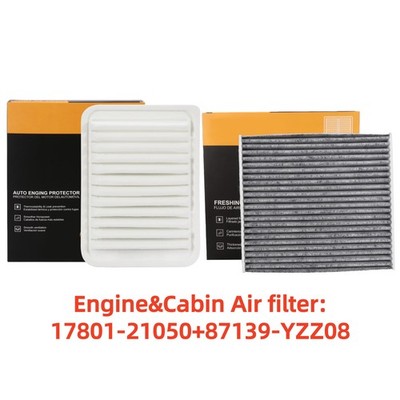 Combo Set Engine & Cabin Air Filter for Toyota Corolla 2009-2019 L4 1.8L Mfg USA