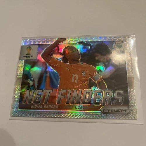 2014 Panini Prizm World Cup Net Finders Didier Drogba #8 Silver Prizm