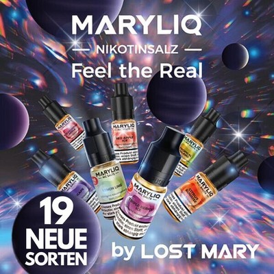 MARYLIQ by ELFLIQ E-Liquid für E-Zigarette Vape mit 10/20mg Nikotin I Nic Salt