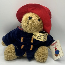 VTG PADDINGTON BEAR Plush Doll 40th Anniversary Eden 1998 w/ ORIGINAL TAGS
