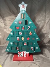 Countdown To Christmas Wooden Advent Calendar 17 X 11