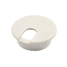 4 Pcs Plastic Computer Desk Cable Cord Grommet Hole Covers Gray 35mm