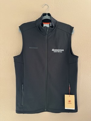 Men s L Black Mammut Corporate full zip Vest  Rendezvous Festival Jackson Hole