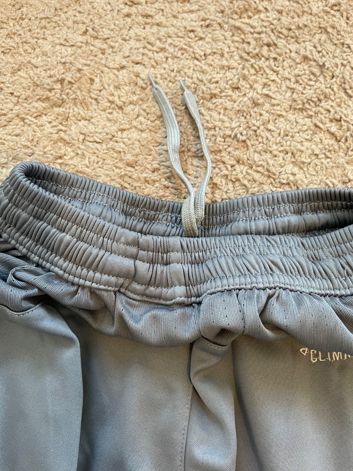 Manchester United Adidas Training Joggers Medium Kid Grey Zipper Football Soccer image 10