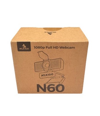 NexiGo N60 1080P Webcam with Microphone, Adjustable FOV Zoom | New Sealed