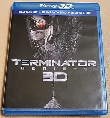 Terminator Genisys (3D Blu-ray, Blu-ray, 2015) Arnold Schwarzenegger