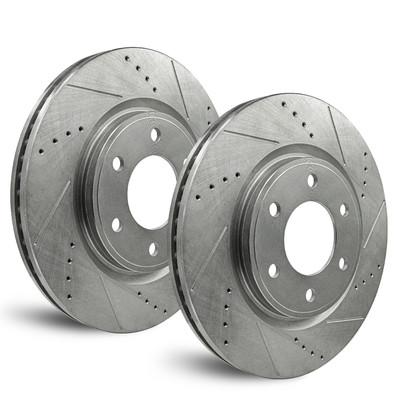 For GMC Acadia Limited 2017 - Rear Drilled and Slotted Rotors