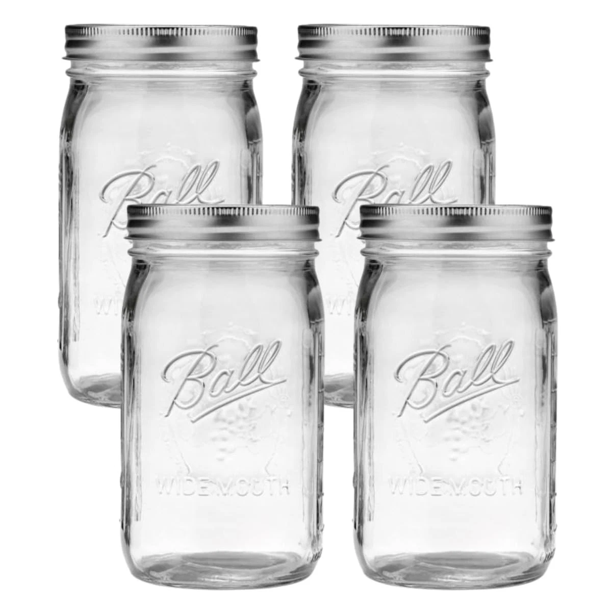 Glass Mason Jars with Lids and Bands, Used for Canning, Pickling, Juice, Jam,...