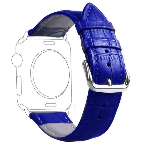 Bandas de correa de cuero genuino de dos piezas para repaldamiento de Apple Watch Series 7654321 - Imagen 21 de 25