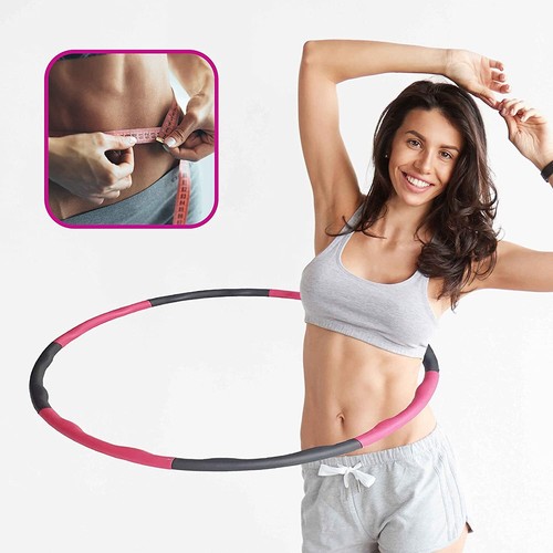 Fitness Hoop Hula Reifen Inkl. Springseil Gymnastikreifen 8 Teile - Bild 4 von 6