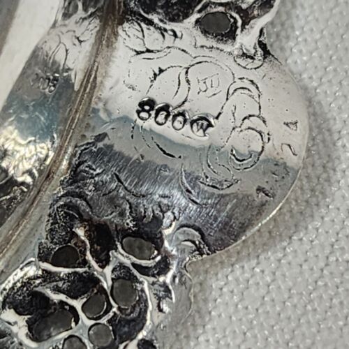 5 Christoph Widmann Ashtrays Repousse Roses 800 Silver Germany Crystal Inserts - Picture 18 of 22