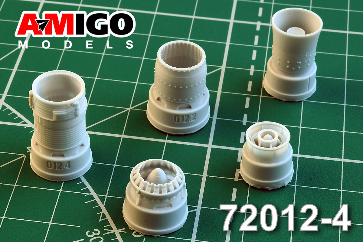 Advanced Modeling 1/72 resin R13F-300 exhaust nozzle for MiG-21SMT - AMG72012-4 Advanced Modeling 1/72 resin R13F-300 exhaust nozzle for MiG-21SMT - AMG72012-4