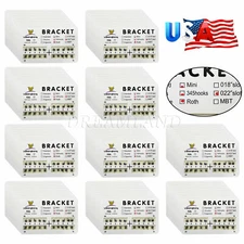 10-100 Packs Dental Orthodontic Bracket Braces Mini Roth 022 with 3-4-5 Hooks wr