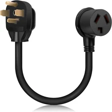 WELLUCK 1.5FT 3 Prong to 4 Prong Dryer Adapter