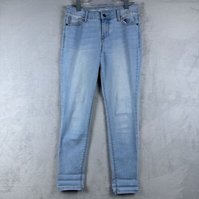 Old Navy Super Skinny Jeans Light Wash Mid Rise Womens Blue Size 2 Regular