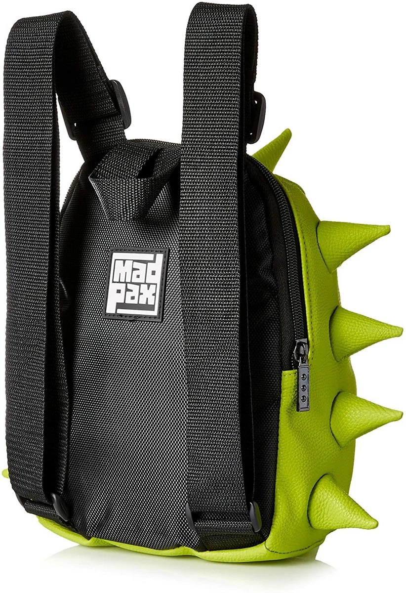 MadPax Nibbler Spiked Lime 3D Spiketus Rex Dinosaur Backpack School Bag Tote