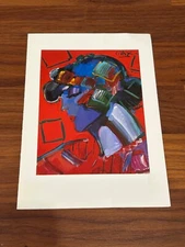 PETER MAX 1986 ART GALLERY INVITATION 5½" x 7"