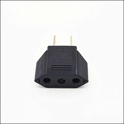 New EU Euro Europe to US USA Power Jack Wall Plug Converter Travel Adapter