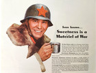 Russian Soldier Saccharin WWII Monsanto Chemicals Vintage 1943 Magazine Print Ad