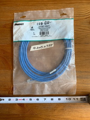 Panduit UTPSP10BUY TX6 Plus CAT6 Network Patch Cable RJ-45 10 Ft 3m Blue