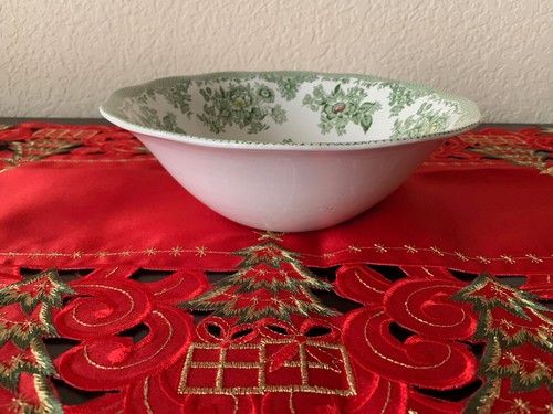 1960s Wedgwood Kent Green Multicolor 8” Serving Bowl - Picture 2 of 6
