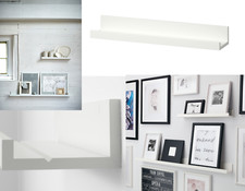 IKEA MOSSLANDA Photo Ledge Rail Étagère Blanc, 55 cm, 22" Neuf