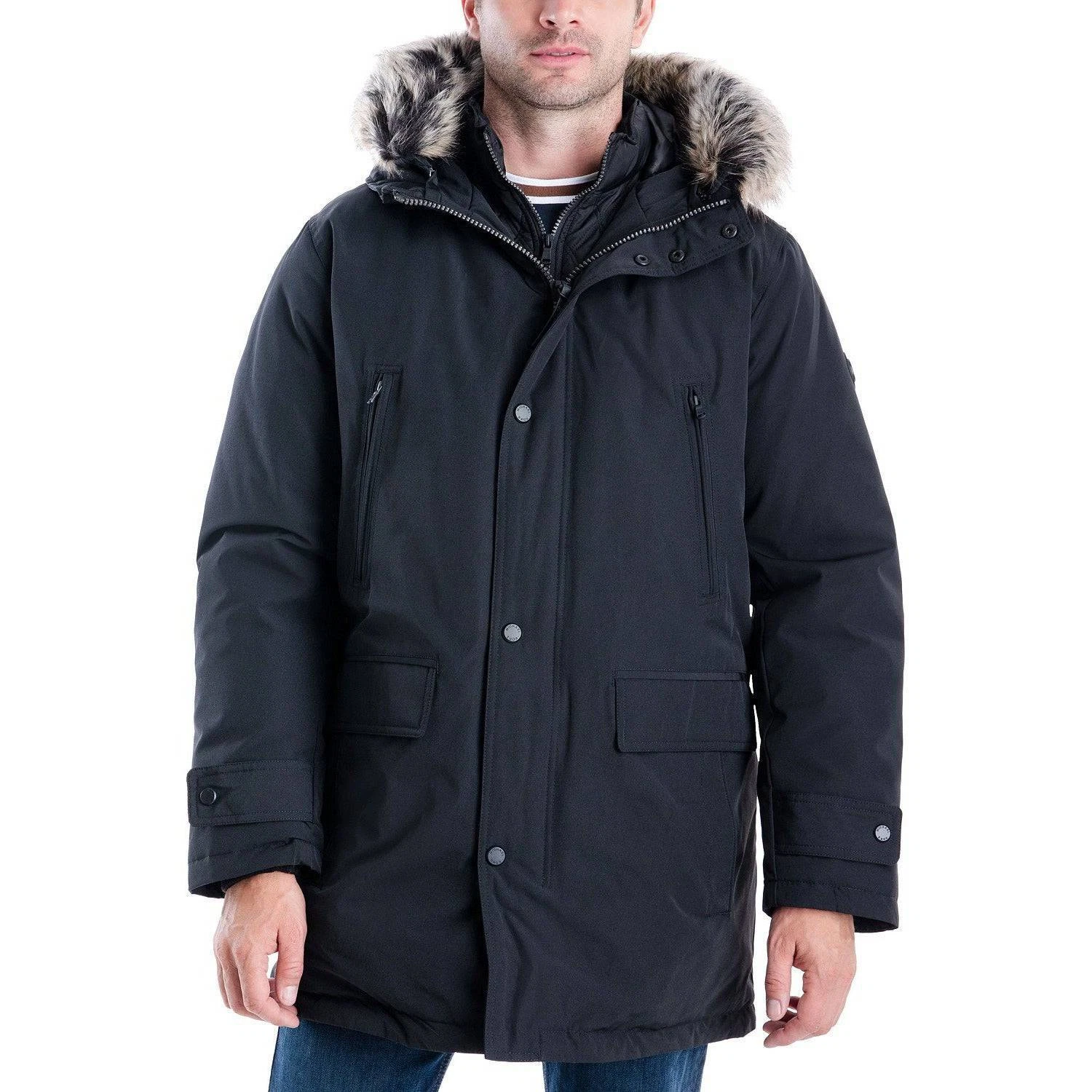 Michael Kors Parka Snorkeling Uomo Pesante con Cappuccio e Collare Supporto con