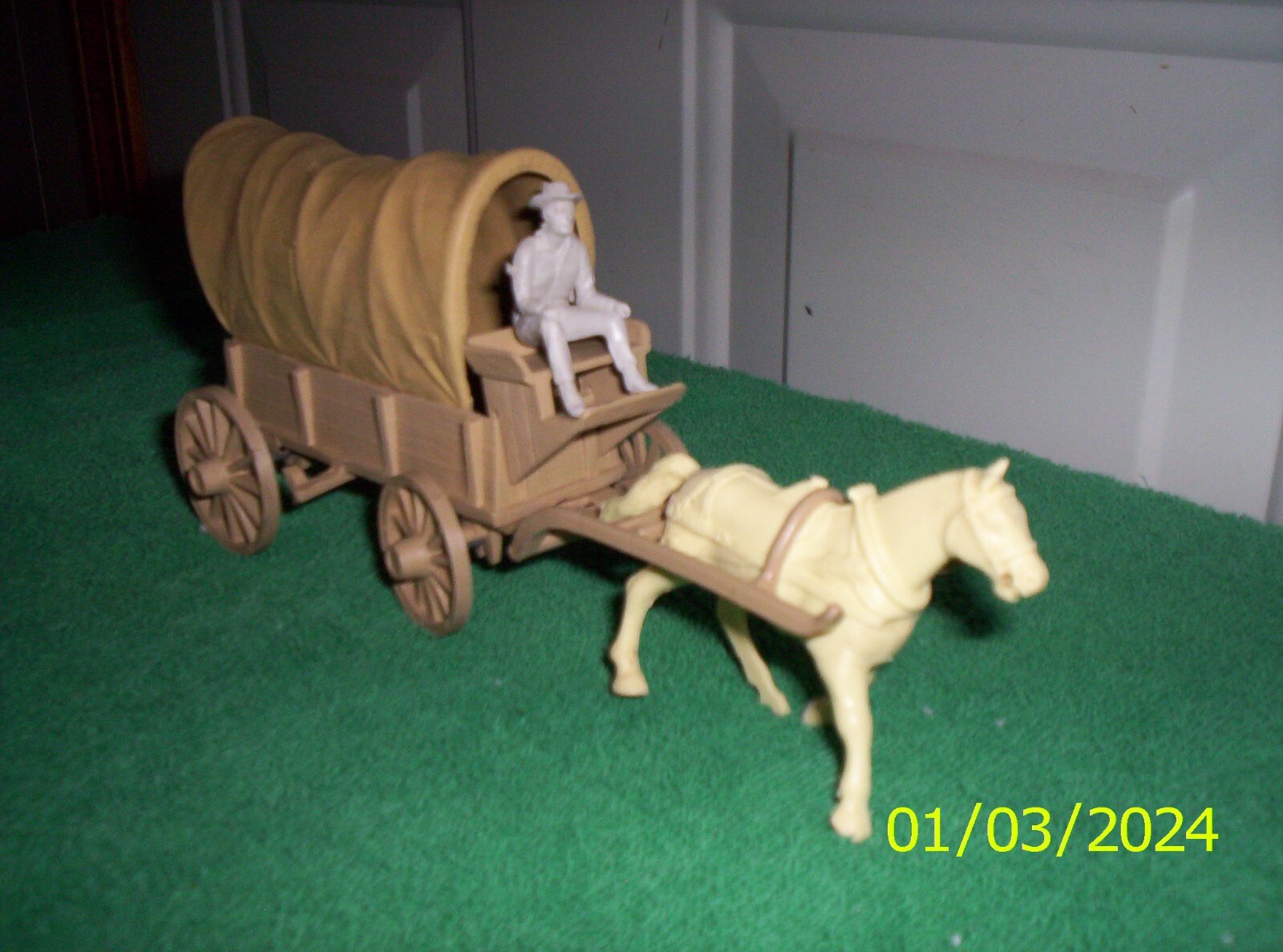 Marx western playset covered wagon with top eBay