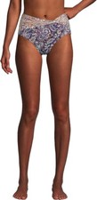 NWT Lands' End Women Twist Front Retro High Waisted Bikini Size 12 60 5D408