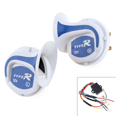 12V 115DB Electric Siren Loud Air Snail Horn 18 Sounds for Car Motorcycle Truck