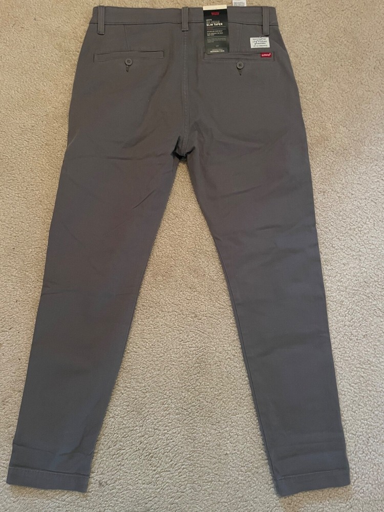 Levi’s® XX Chino Slim Taper Fit Men's Pants Size 30x30, Color: Pewter Shady