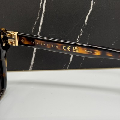 NEW SPP108M 0722 PHILIPP PLEIN ICON HAVANA UNISEX SUNGLASSES  display picture 3