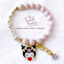 Sanrio Kuromi Handmade Charm Beaded Bracelet Hello Kitty Personalized Jewelry