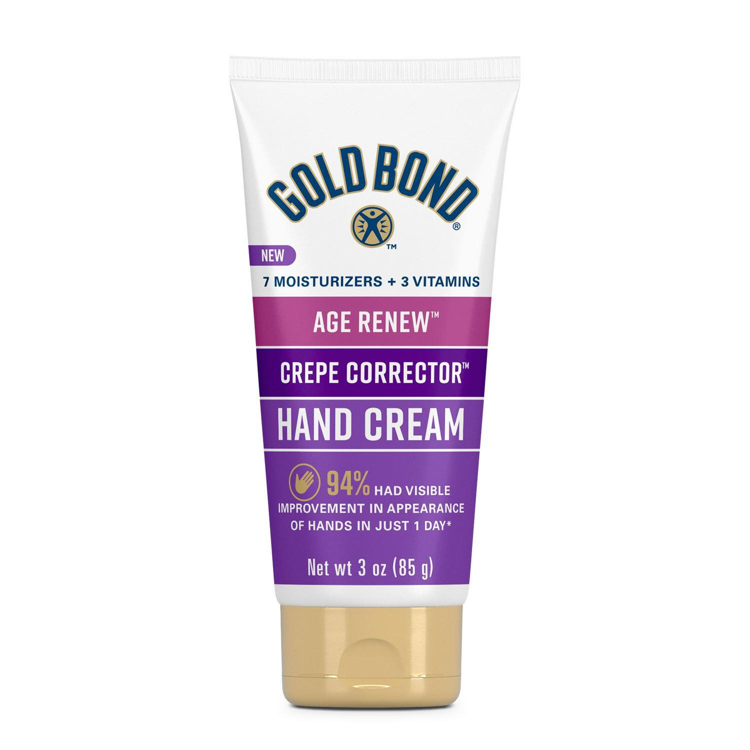 Gold Bond Age Renew Crepe Corrector Hand Cream, Replenishing and Smoothing