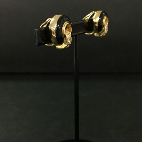 Christian Dior Rhinestone Gold Tone Earrings/3BC0066 - Imagen 3 de 8