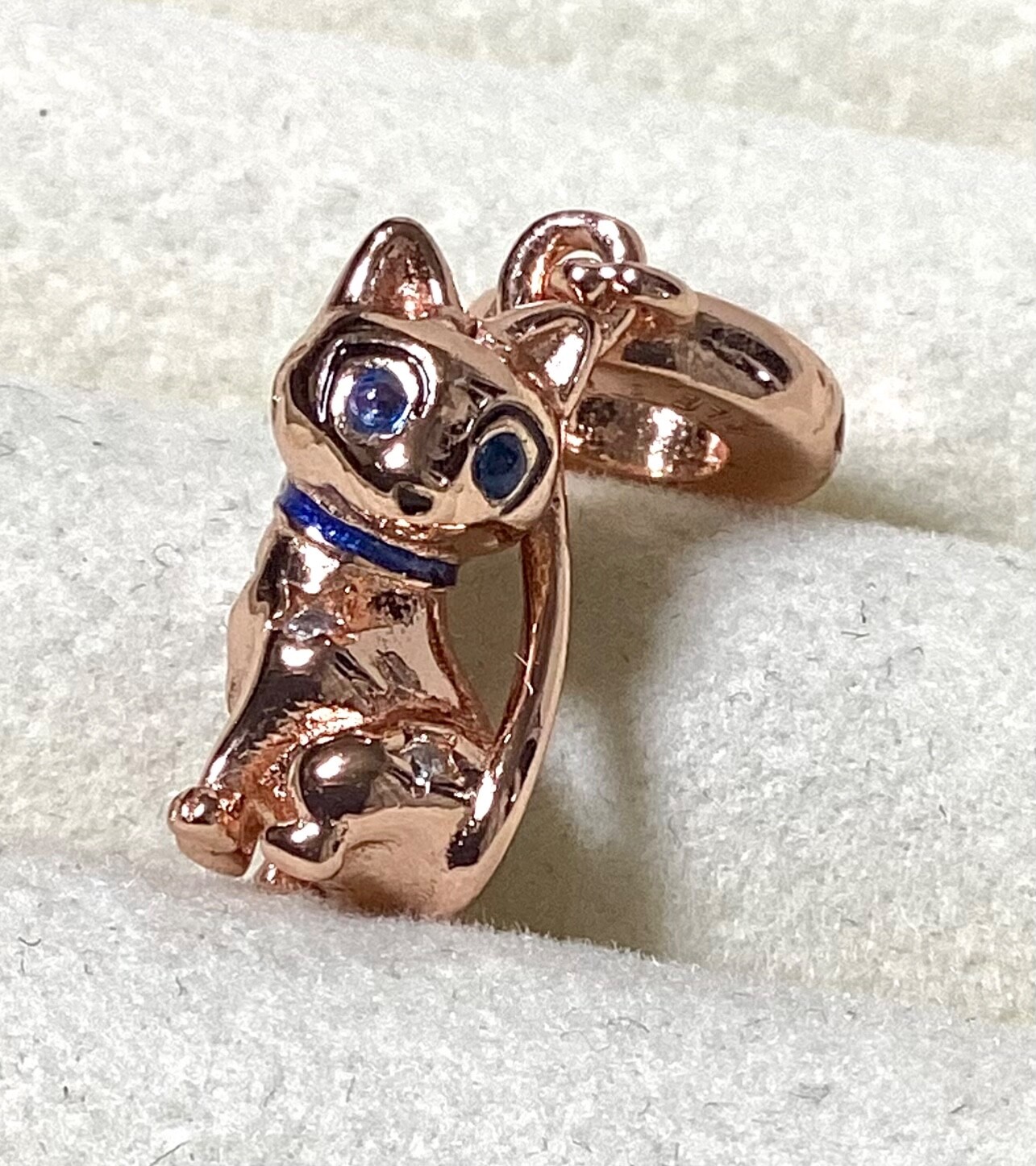 Pandora 14k Rose Gold Plated Sparkling Pet Dangle Charm VGC ALE MET Gift