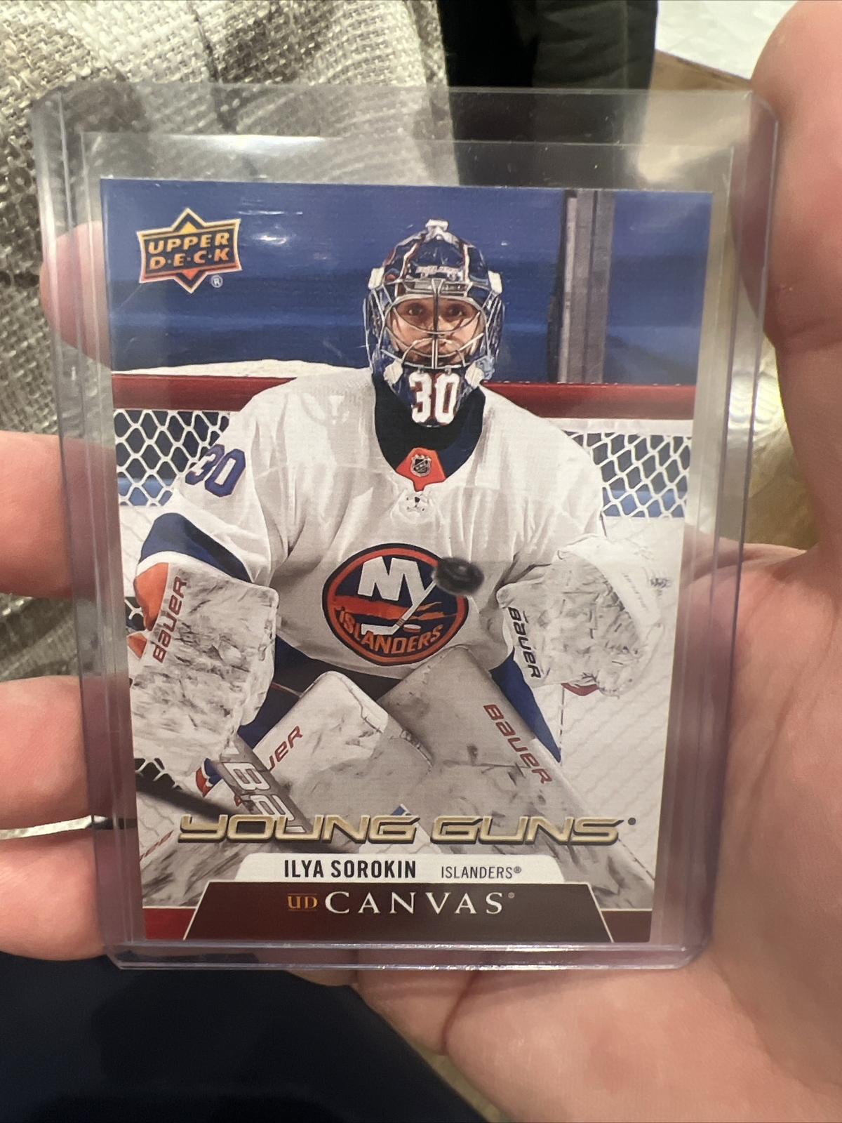 2020-21 Upper Deck UD Canvas Young Guns Ilya Sorokin #C212 Rookie RC