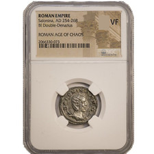 NGC VF - VERY FINE Roman AE of Salonina AD 253 - 268 Wife of Gallienus