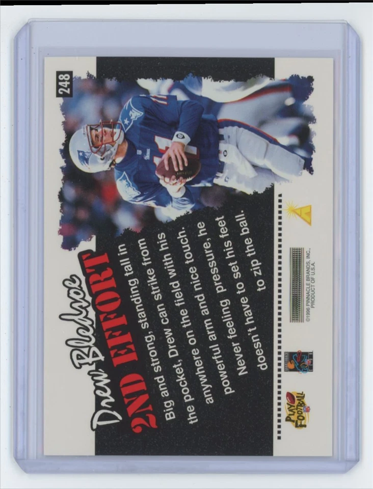1996 Score Drew Bledsoe Football Card Patriots #248 - Image 2 of 2