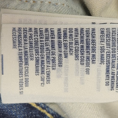 Abercrombie Kids 16 Slim Juniors Distressed Jeans Dark Wash - Picture 13 of 13