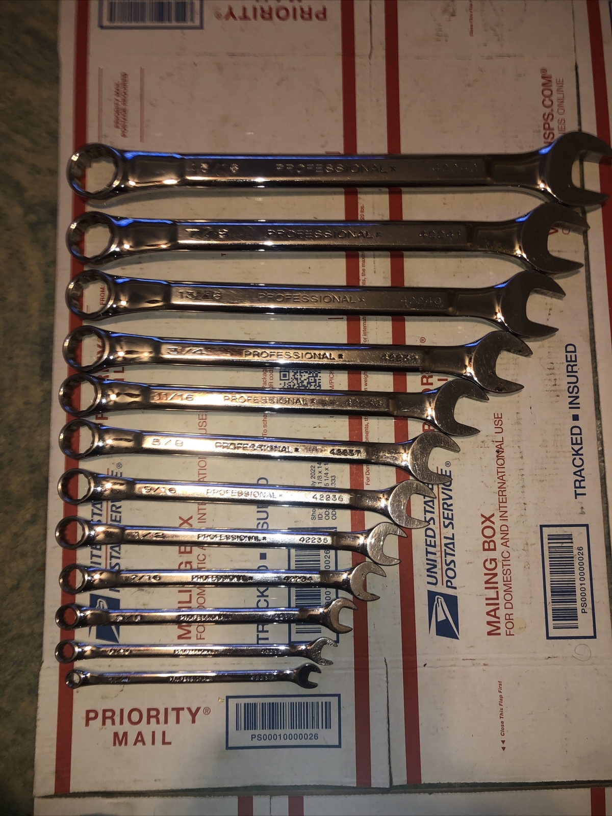 Craftsman PROFESSIONAL 24Piece FULLY POLISHED Wrench Set Metric & SAE