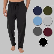 Mens Lounge Pants Sleep Gym Active Pajama Sweatpants Soft Marled Jogger Slim NWT
