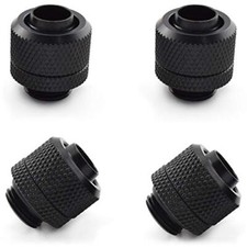 4-Pack G1/4" to 3/8" ID 1/2 OD Quick Tighten Compression Fitting for Soft Tub...