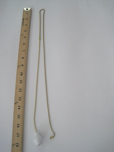 Ceiling Fan Light Pull Wood White Pull Extra Chain GUC