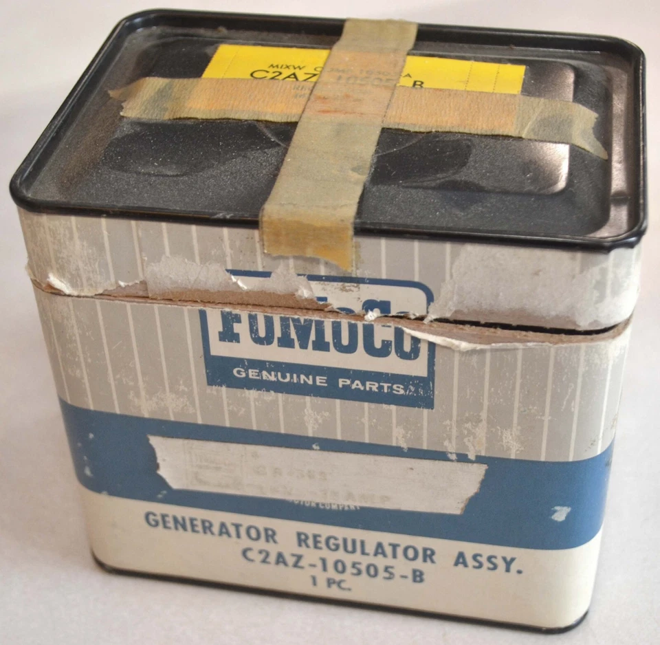 Regulador de voltaje generador Ford Galaxie y Thunderbird 1960-1962 nuevo de lote original, 1961 Merc Foto 2 de 4