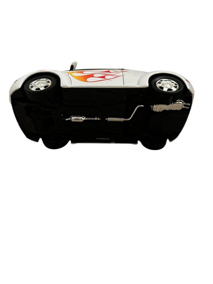 Matchbox Drew Carey Show 1999 VW Beetle Diecast Car Custom Flames White #5702 - Image 3 of 3