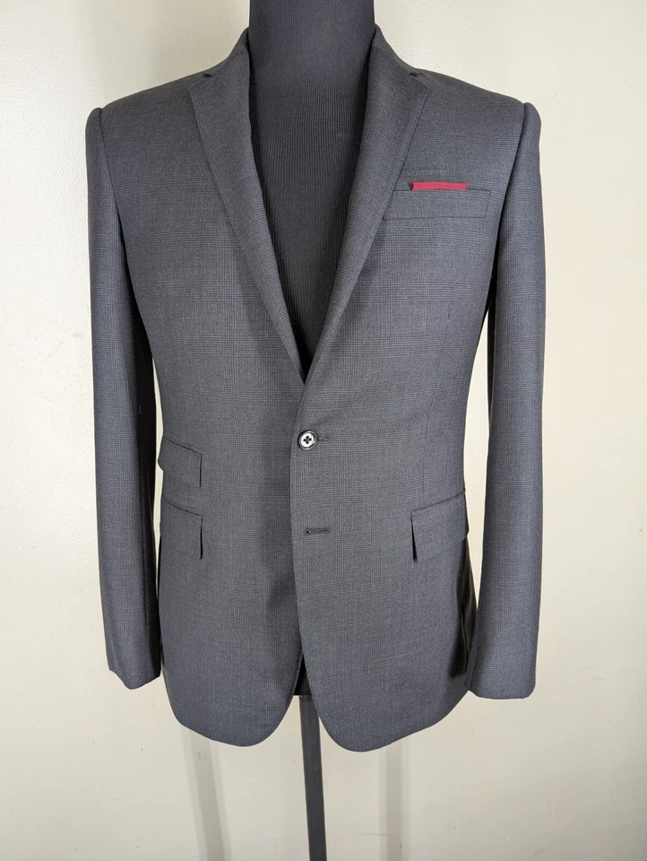 Abrigo Deportivo Ralph Lauren Etiqueta Negra Gris - Sin Pantalones EE. UU. Talla 36R-37R --CASI COMO NUEVO Foto 2 de 4