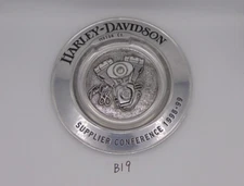 HARLEY-DAVIDSON SUPPLIER CONFERENCE  1998 99 PEWTER PLATE - YEAR OF TWIN CAM 88