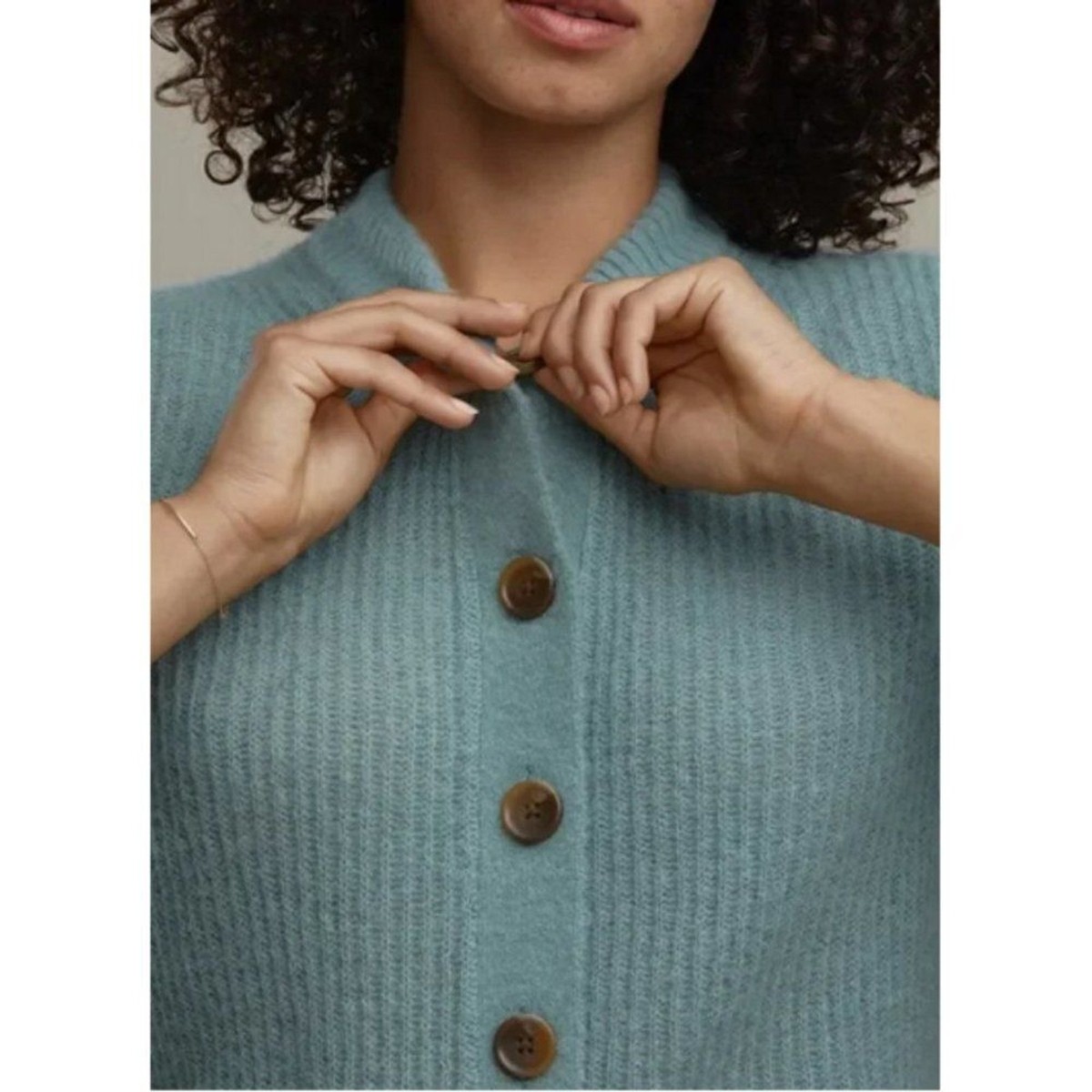 💕EVERLANE💕 The Alpaca Crop Cardigan ~ Pomona Green Small